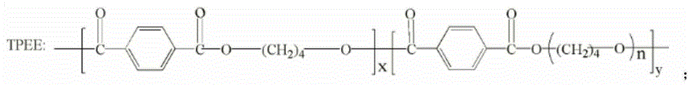 A kind of halogen-free flame-retardant thermoplastic polyester elastomer material and preparation method thereof