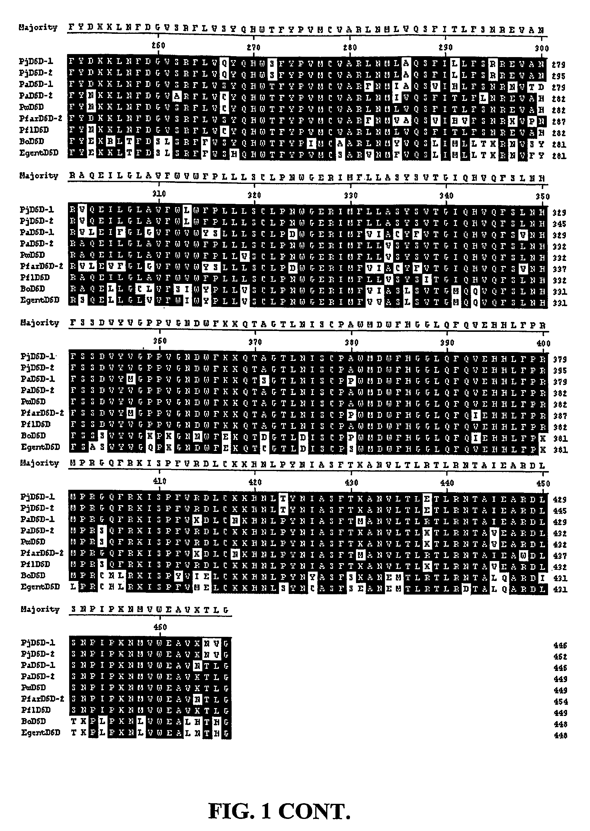 Fatty acid desaturases from primula