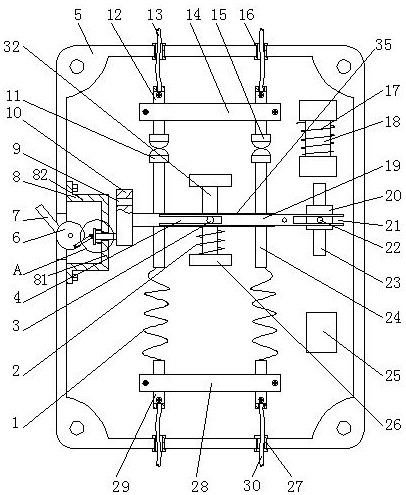 A high-voltage circuit breaker with self-locking function