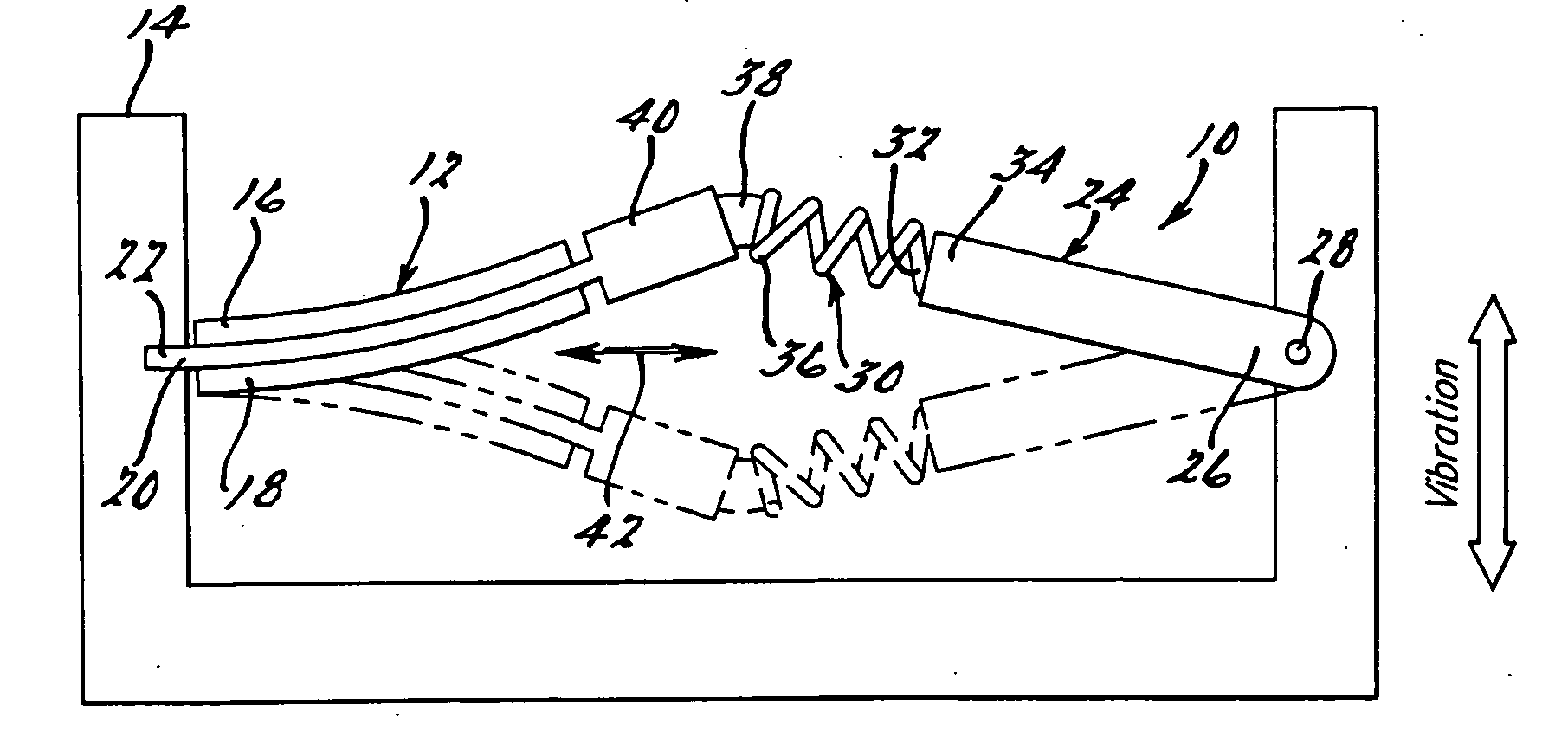 Enhanced amplitude piezoelectric motor apparatus and method