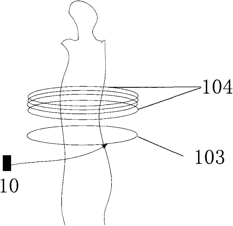 Wireless energy supply method and device for diagnosis system