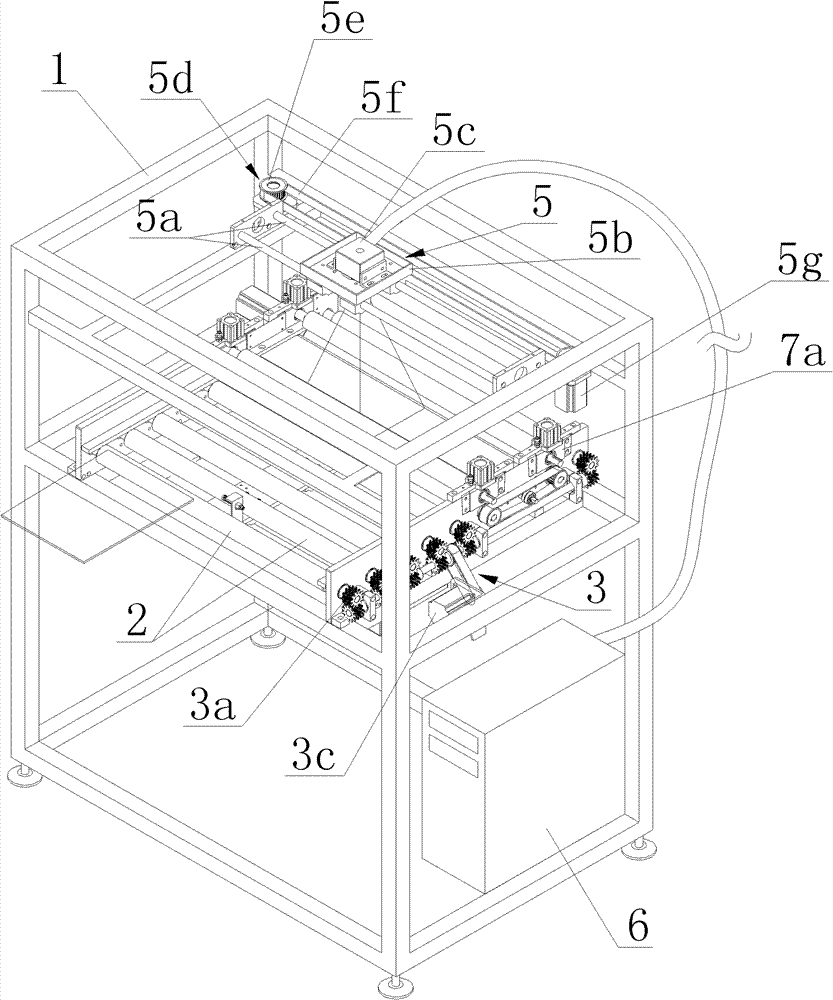 Fully-automatic board feeding optical image detecting device for PCB (printed circuit board)