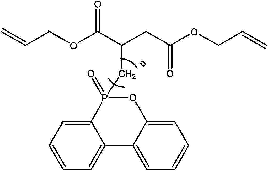 Diallyl phosphorus-containing bio-based diacid ester and its preparation method and use