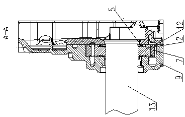 Variable displacement vane oil pump directly driven by crank shaft flat block