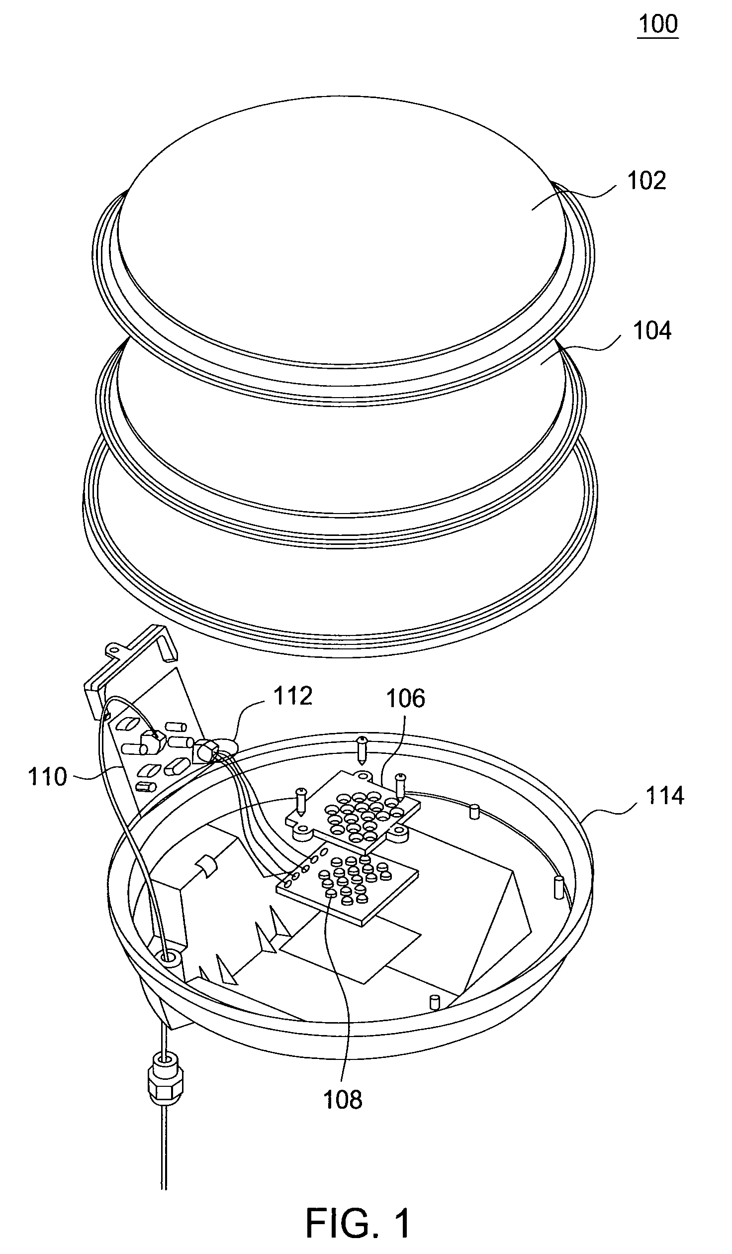 Signal light using phosphor coated leds