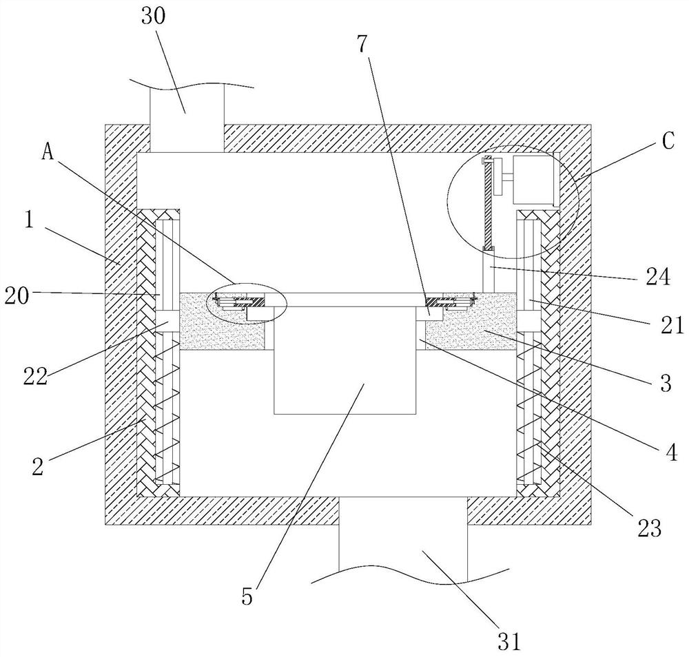 A waste gas environmental protection dust removal mechanical device