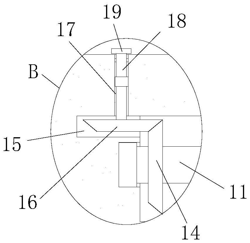 A waste gas environmental protection dust removal mechanical device