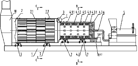 Efficient asphalt mixing furnace