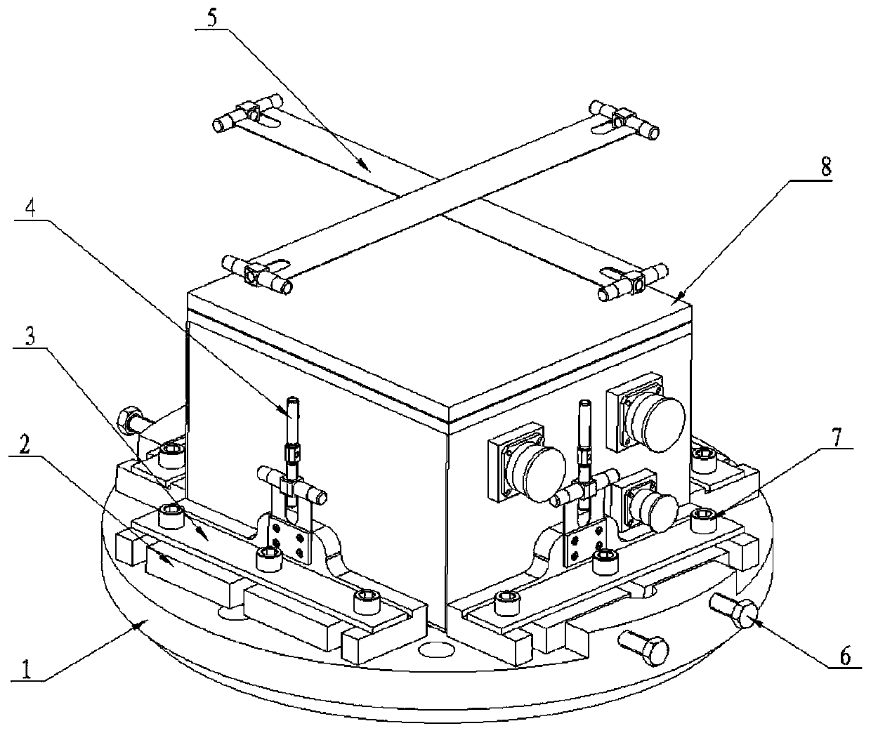 Lithium battery vibration test fixture for launch vehicles