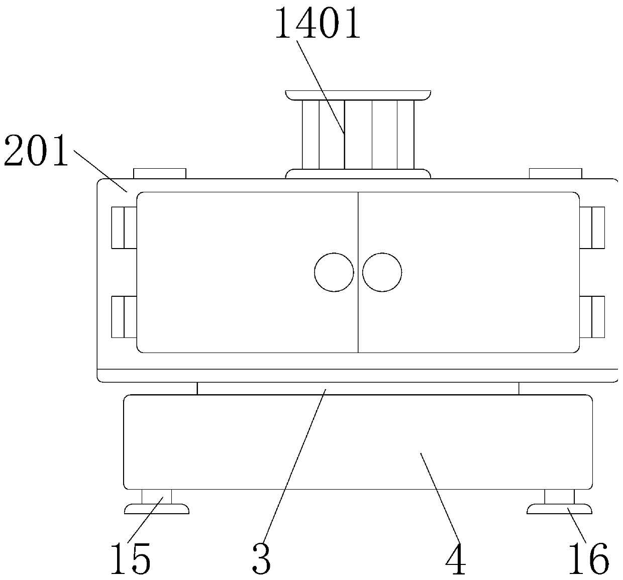 Silent diesel generator set silencing mechanism