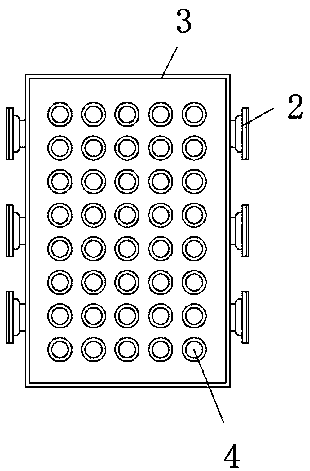 Hidden fire-fighting facility placing rack for exhibition hall