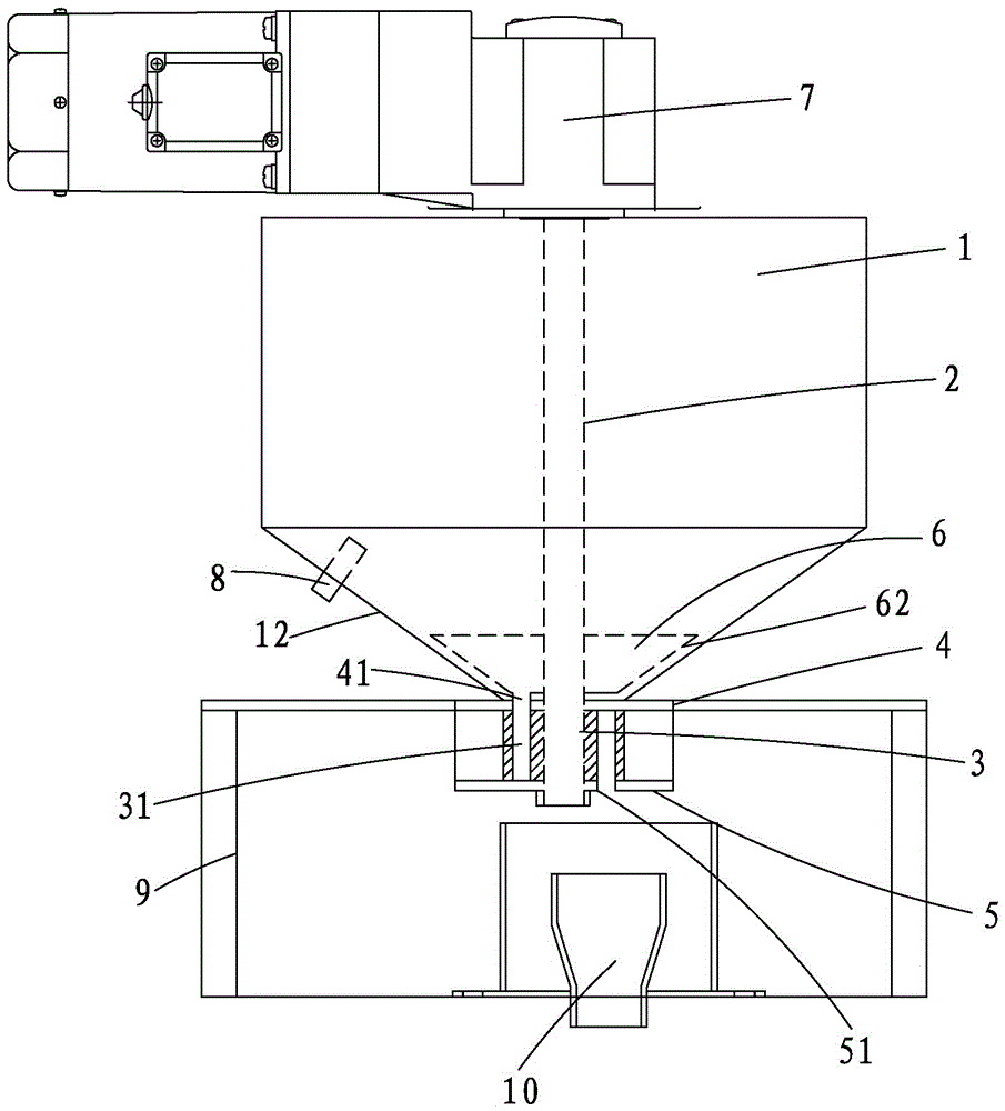 Continuous, quantitative and rotary feeder