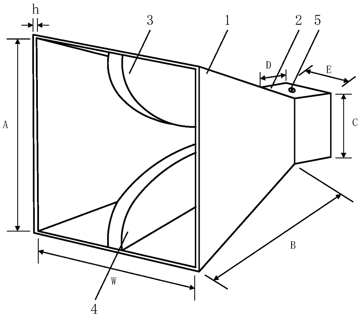 Broadband Double Ridge Horn Antenna