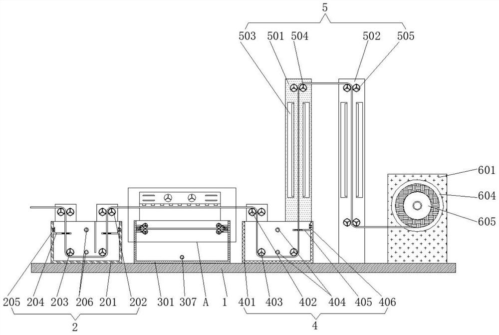 Polyester coating equipment with function of cleaning