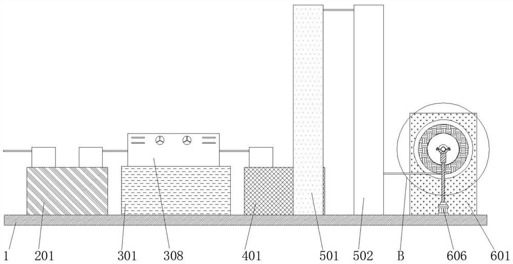 Polyester coating equipment with function of cleaning