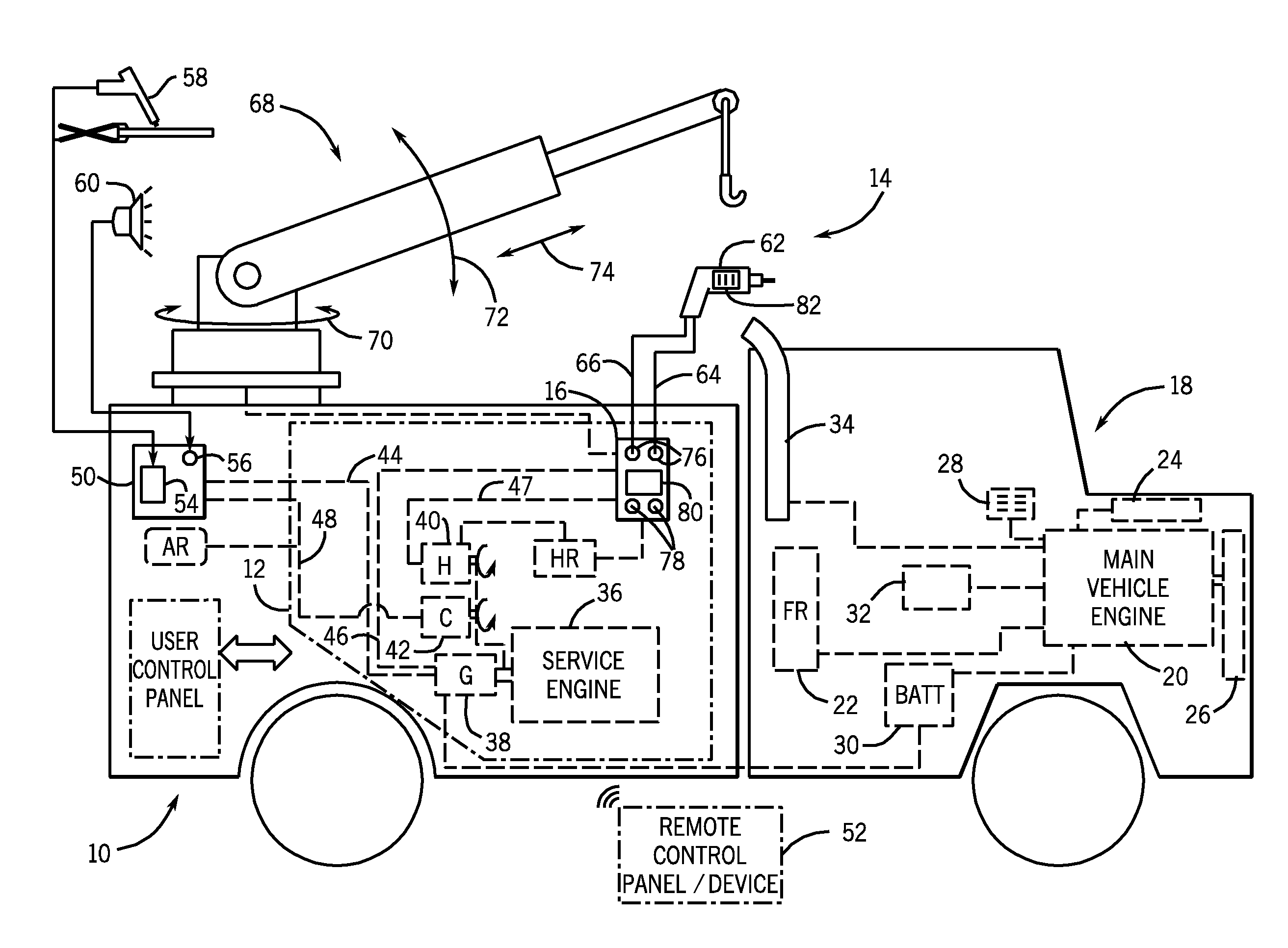 Hydraulic tool control that switches output