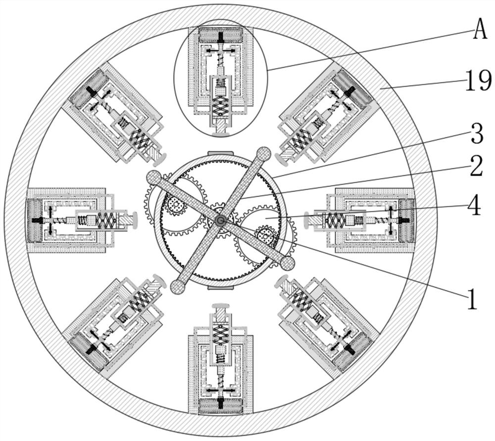 Automatic induction fire extinguishing device used in power distribution cabinet