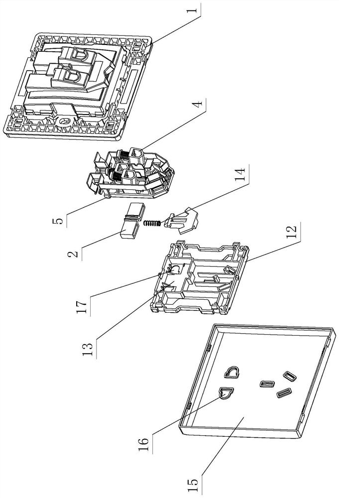 Single-electrode-plugging-prevention socket