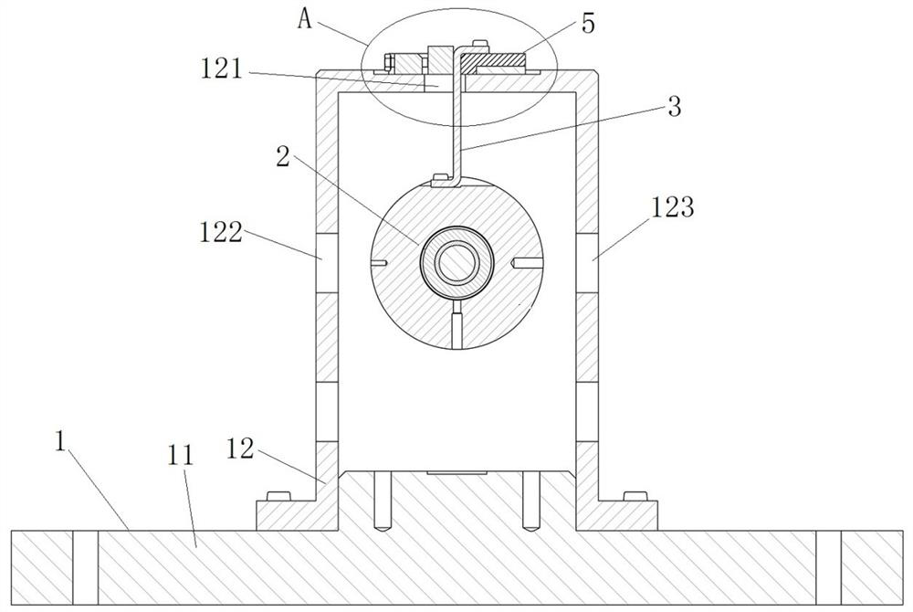 Gas film rigidity measuring method of gas bearing