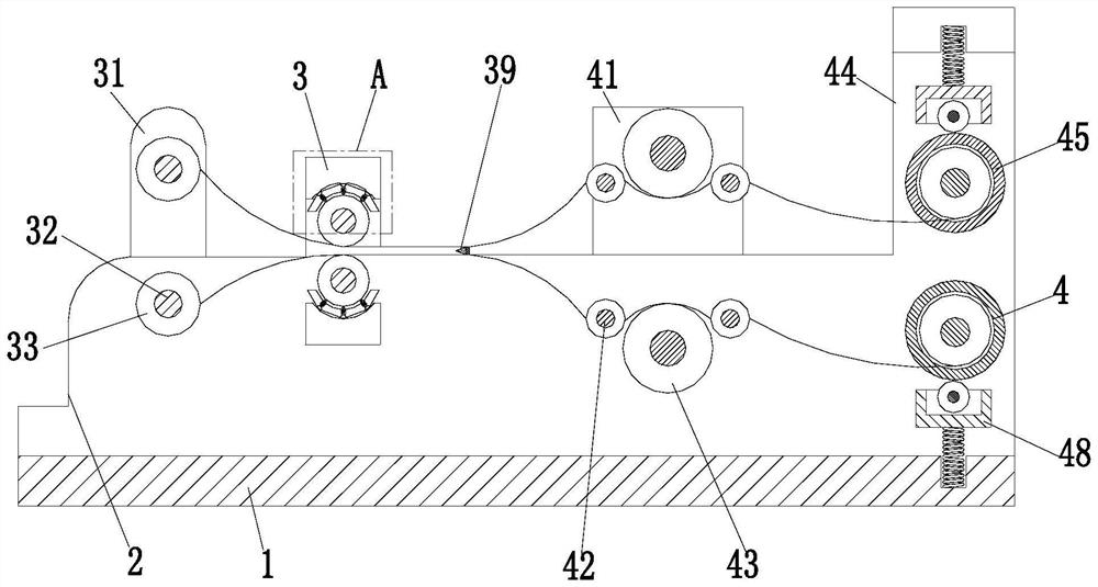 Degradable composite mulching film forming process