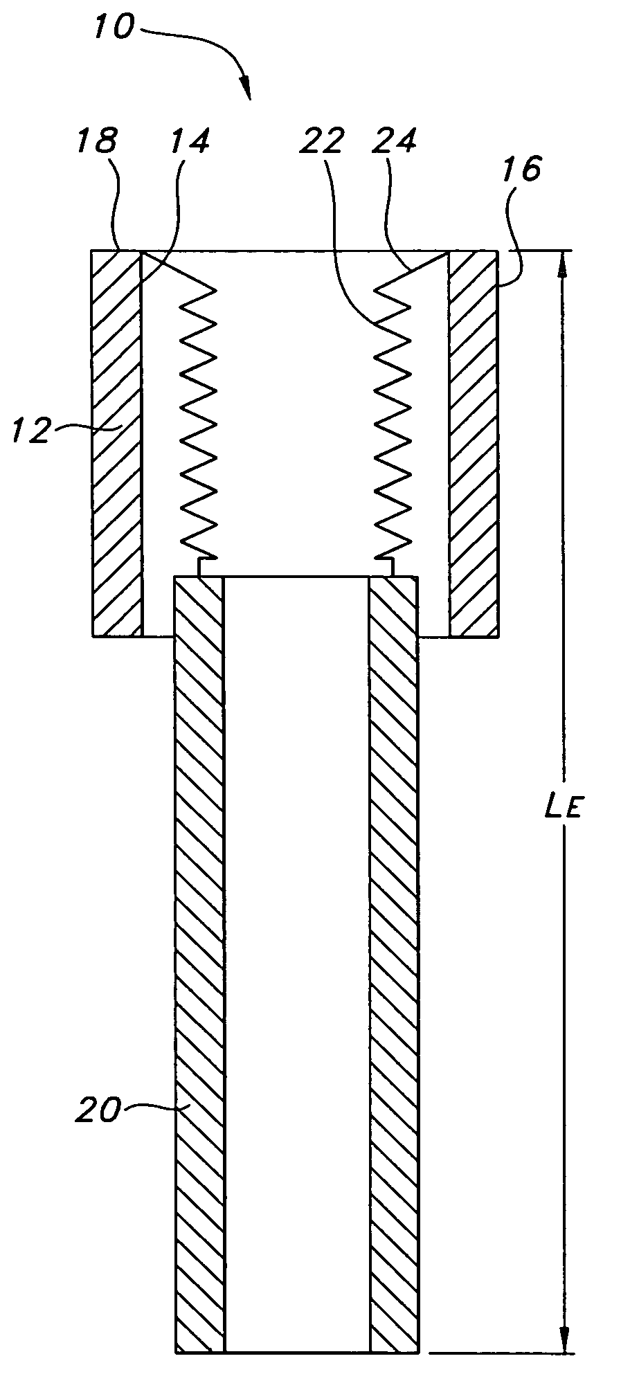 Variable length endovascular graft prosthesis adapted to prevent endoleaks