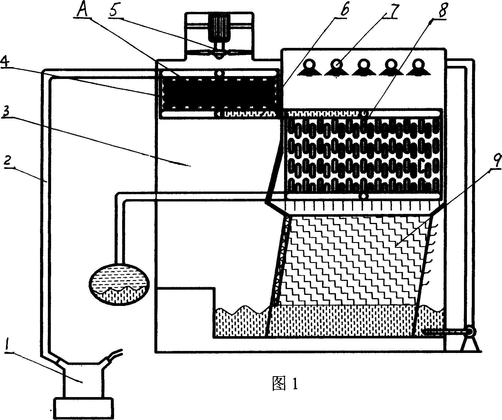 Evaporation type condenser