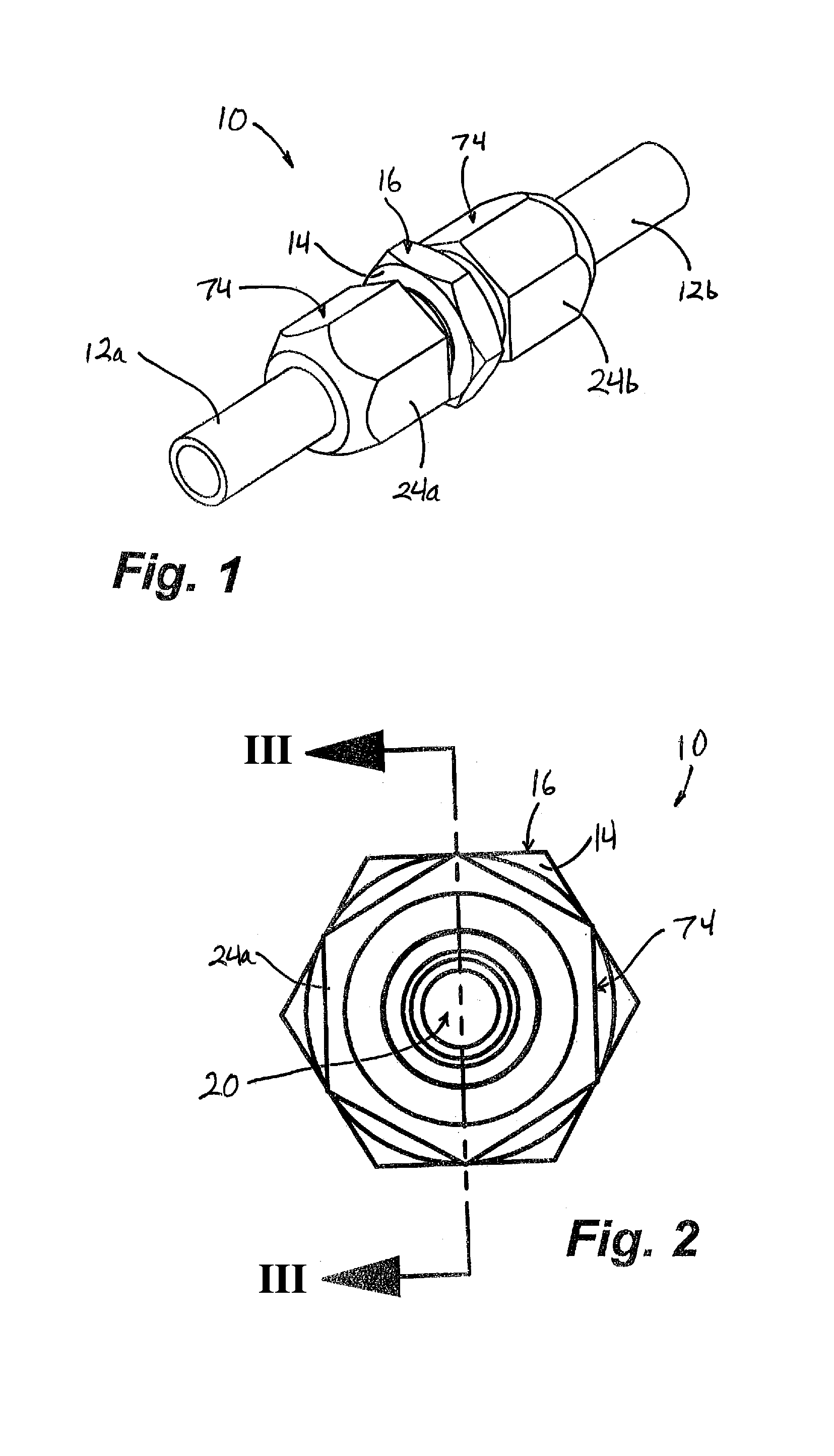 Fluid line connector