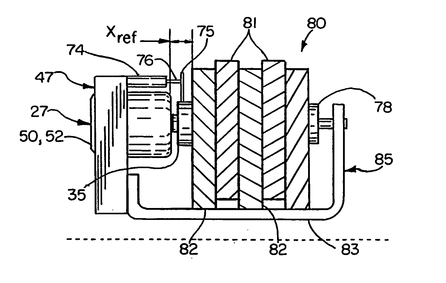 Electronic aircraft braking system with brake wear measurement, running clearance adjustment and plural electric motor-actuator ram assemblies