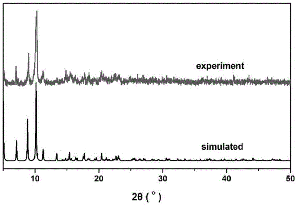 Method for preparing light-emitting crystal material [WS4Cu4(SCN)4Tb2(INA)4(HMPA)8]n with picric acid detecting function