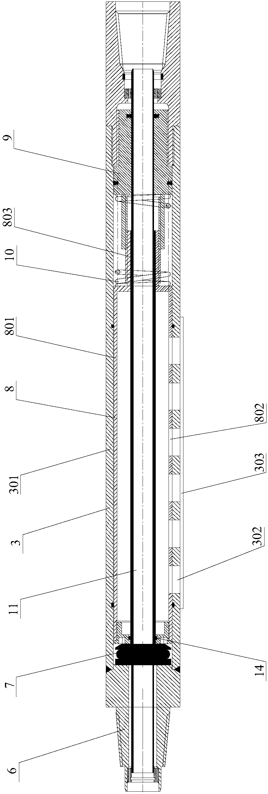 Pressure-maintaining airtight coal sample collecting device and method