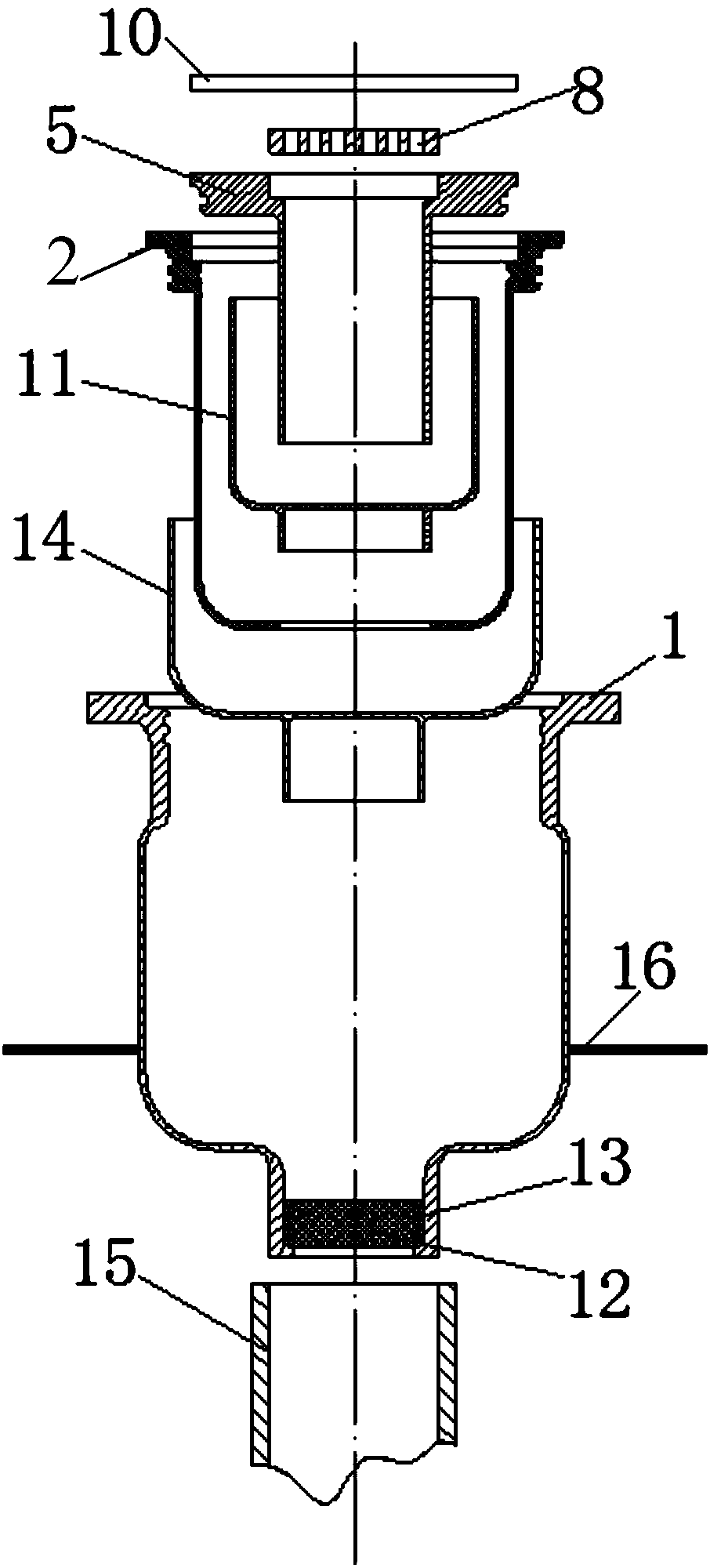 Easy to disassemble and easy to assemble double water seal floor drain