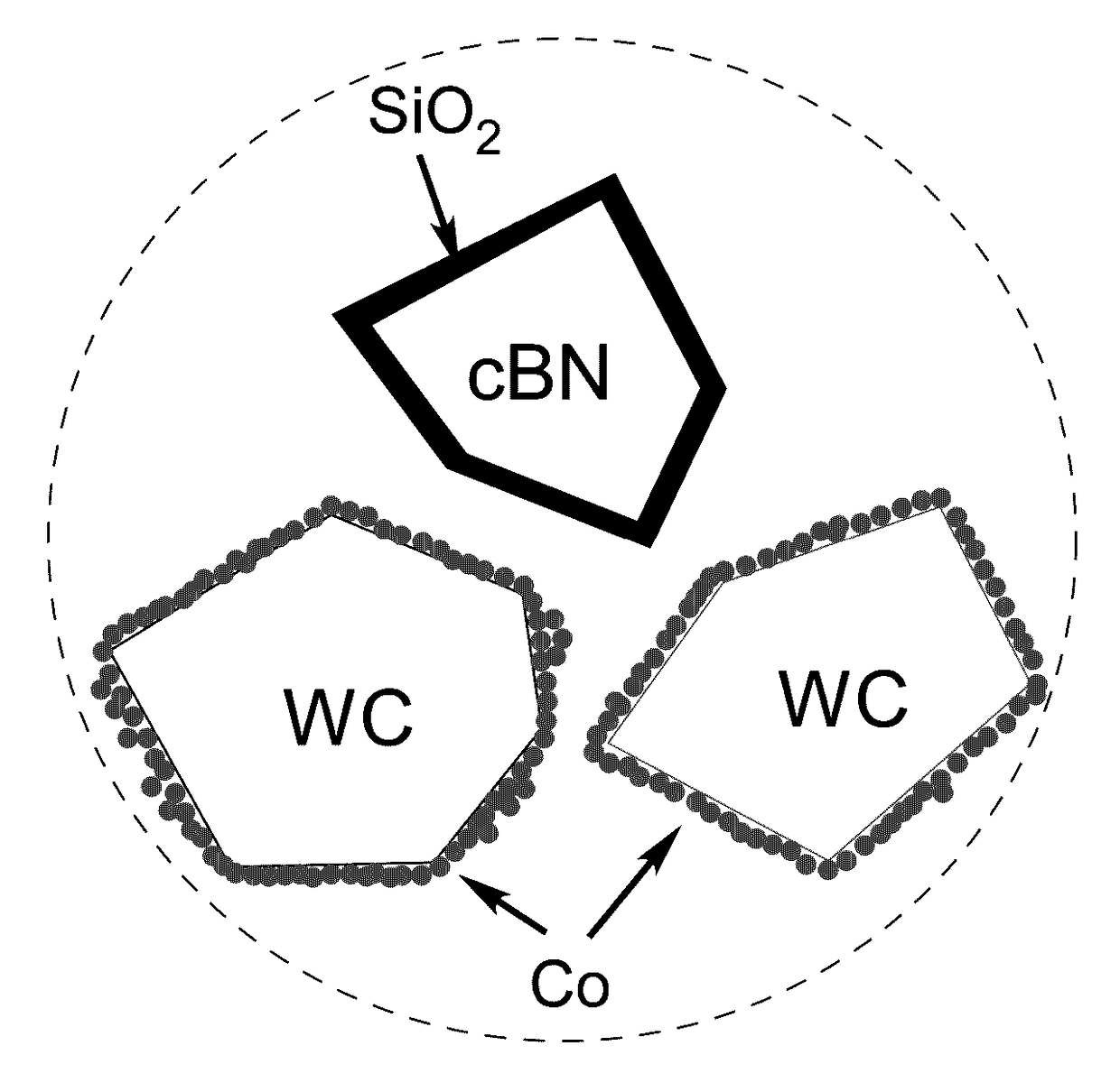 Tungsten carbide-cubic boron nitride composite material and preparation method thereof