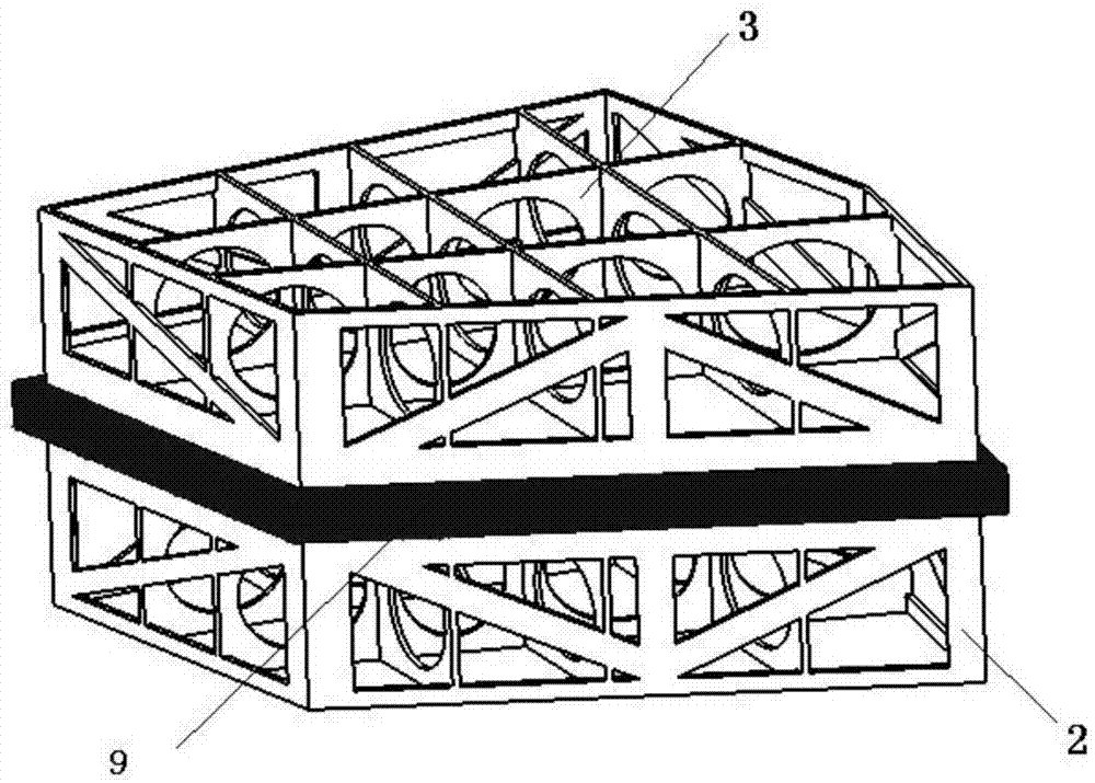 Assembling method for airfoil total composite transonic flutter model