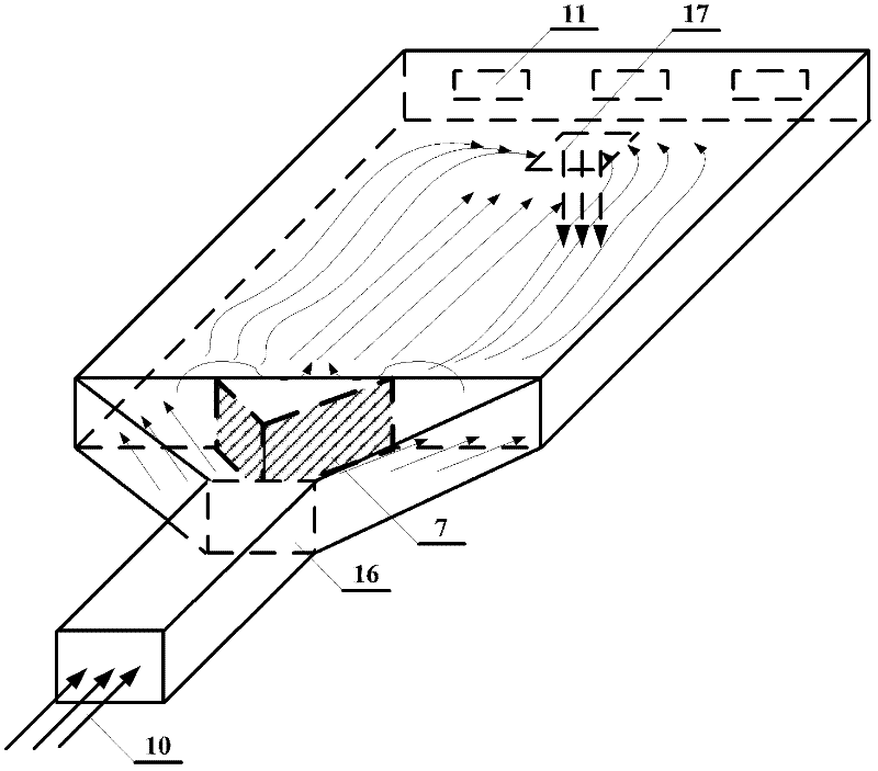 Solar air heat collection device with fluctuant strip fins