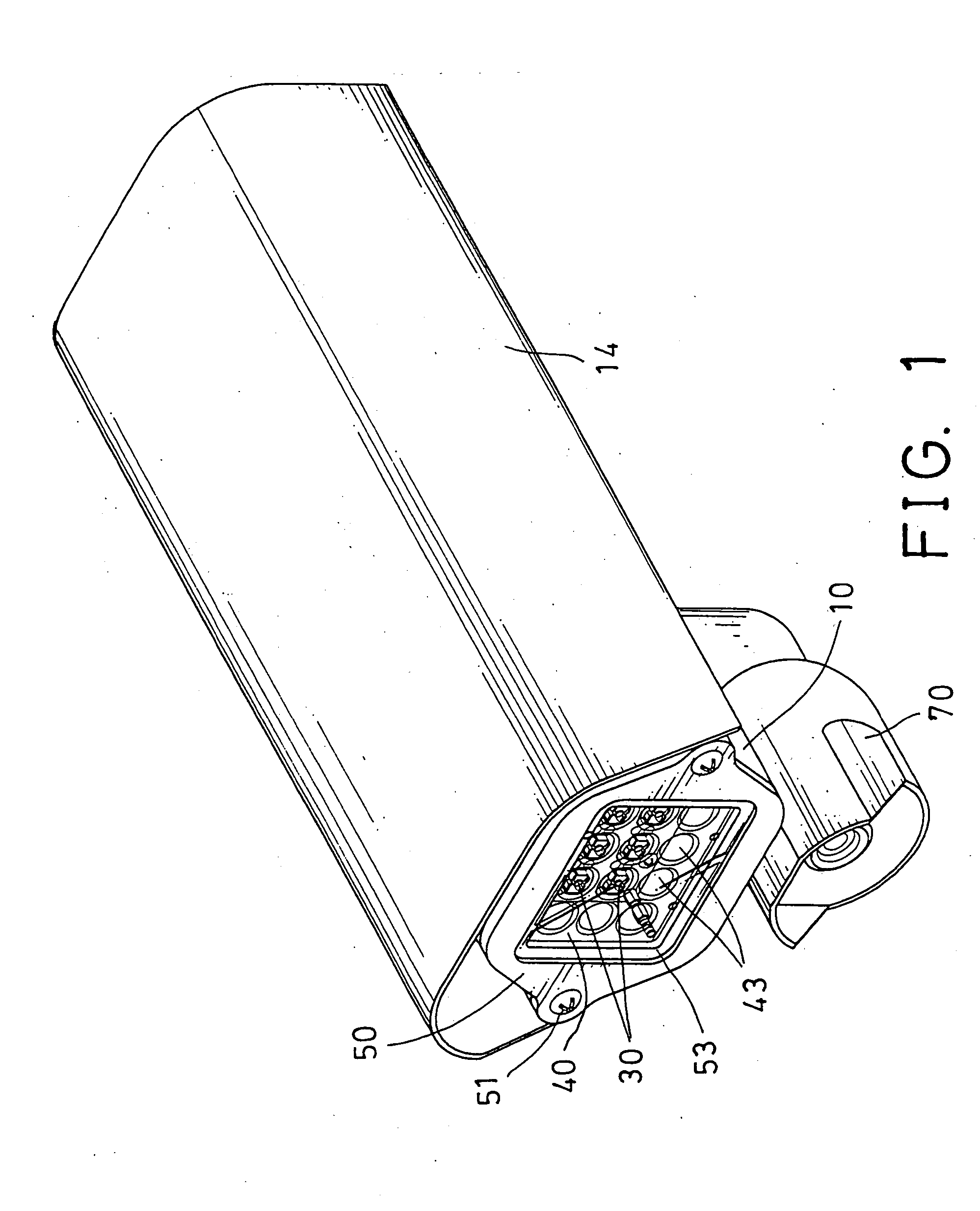 Light device having light concentrating device