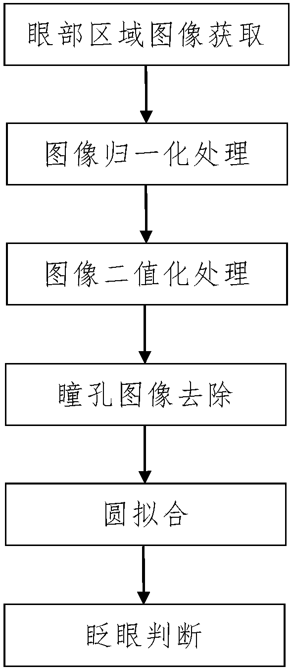 Blink Detection Method Based on Circle Fitting