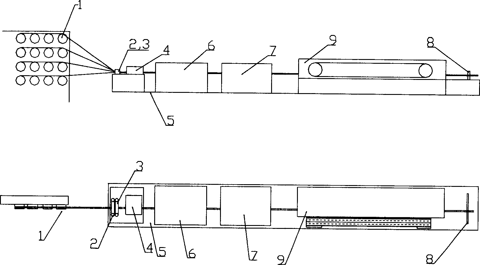 Wire type magnetic slot-wedge preparation process