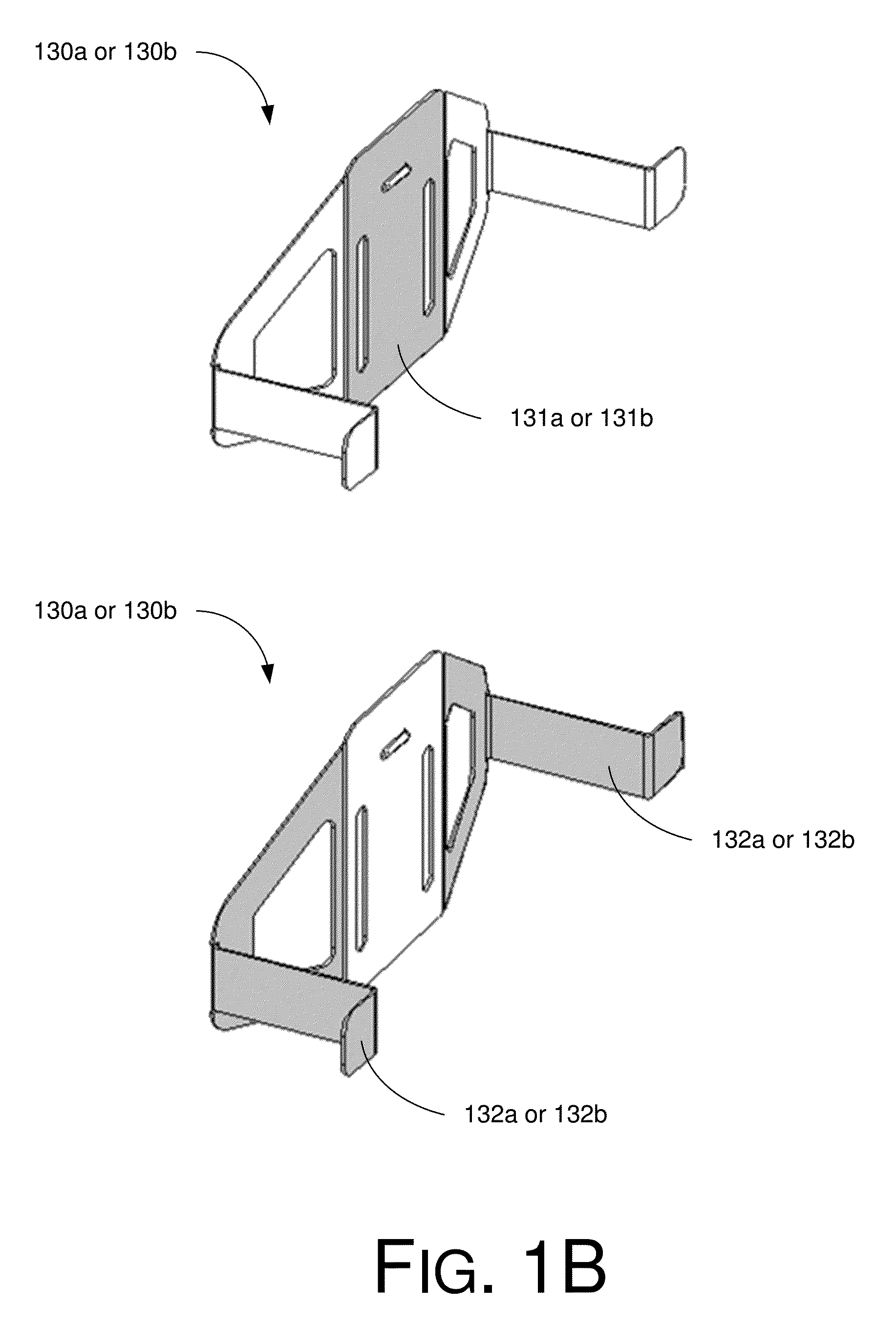 Recessed lamp housing with adjustable spring clipping device