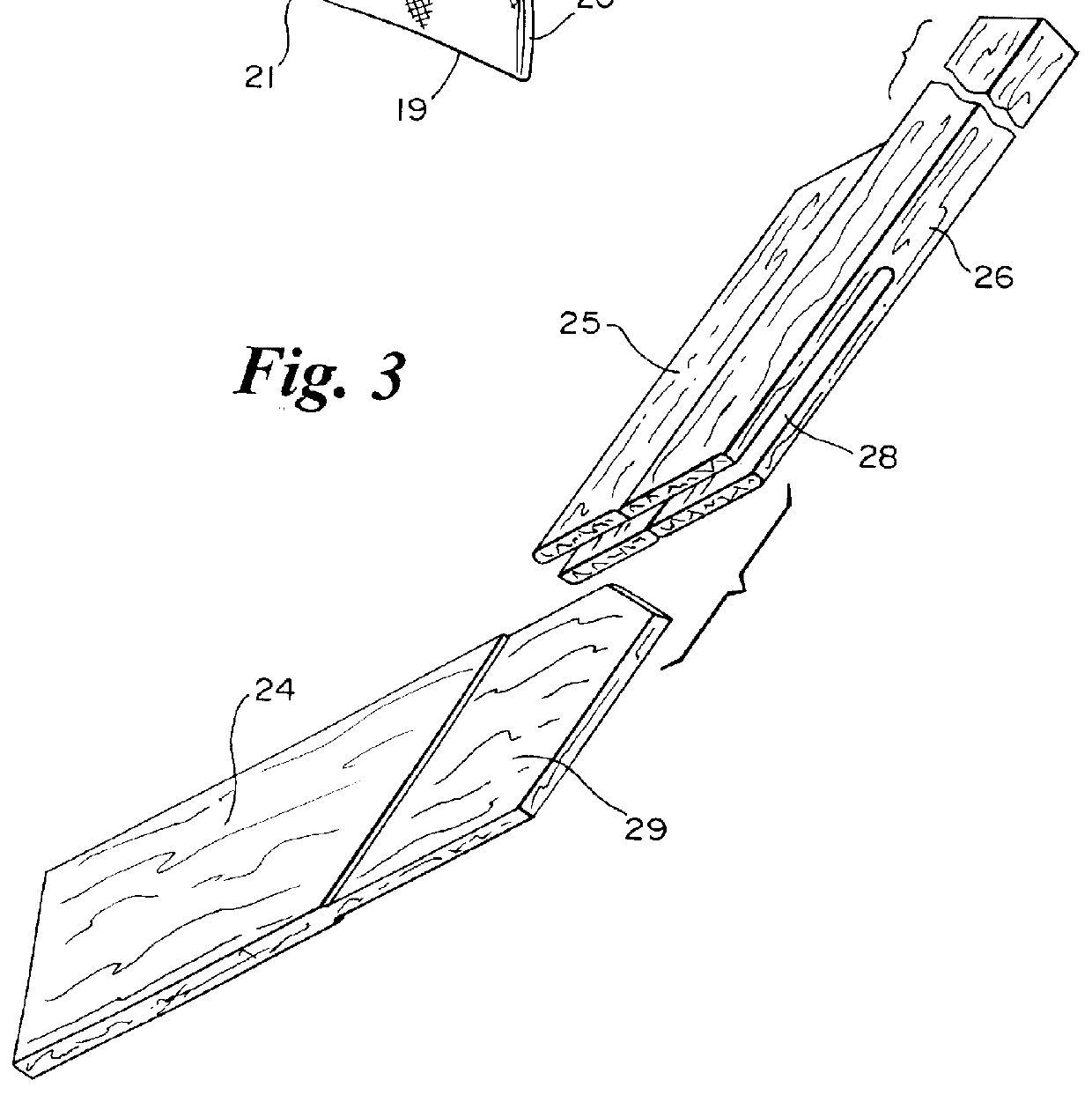 Reinforced hockey replacement blade and method of making the same