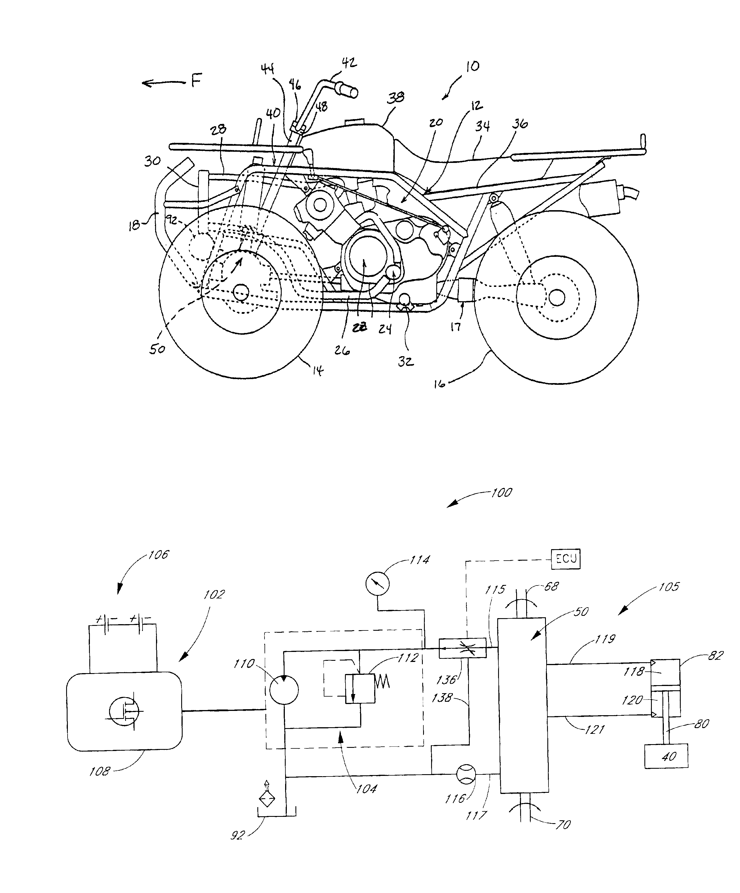 Power assisted steering for all terrain vehicle