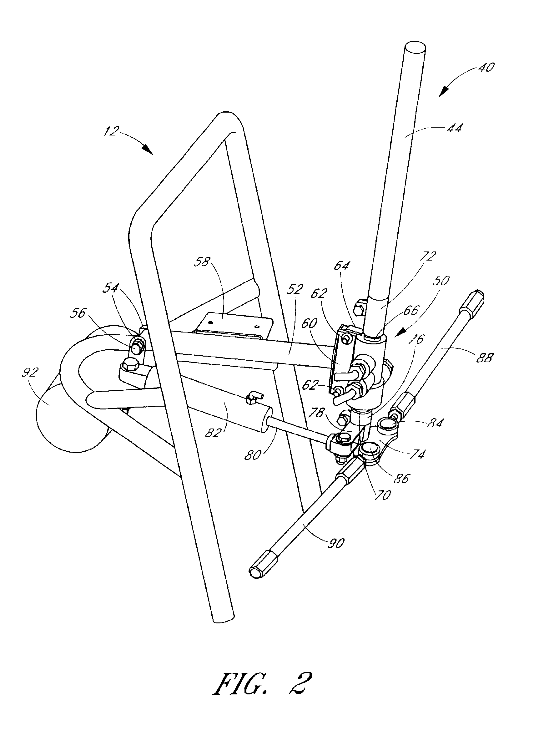 Power assisted steering for all terrain vehicle