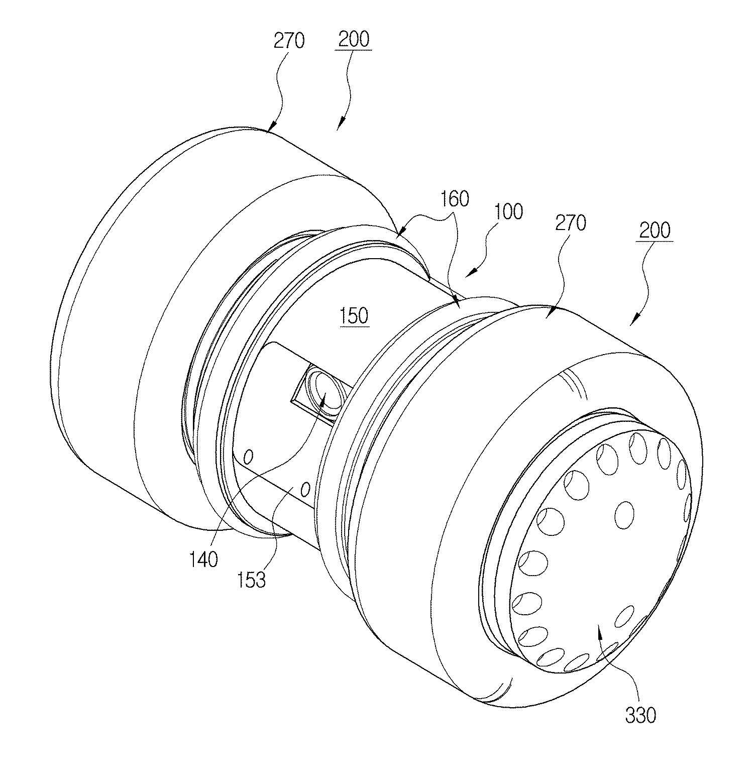 Throw type compact reconnaissance robot