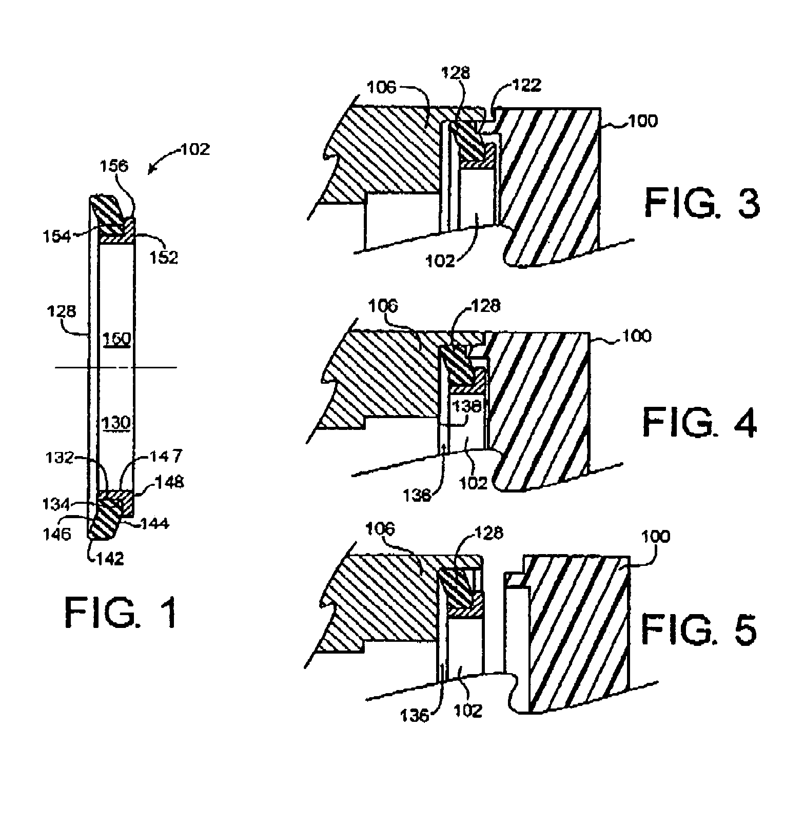 Assembly including face seal sized to interference fit in housing