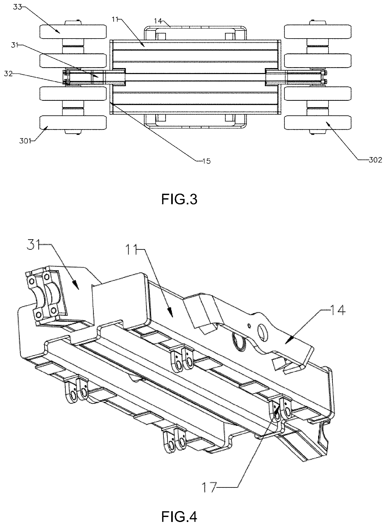 Crawler driving device