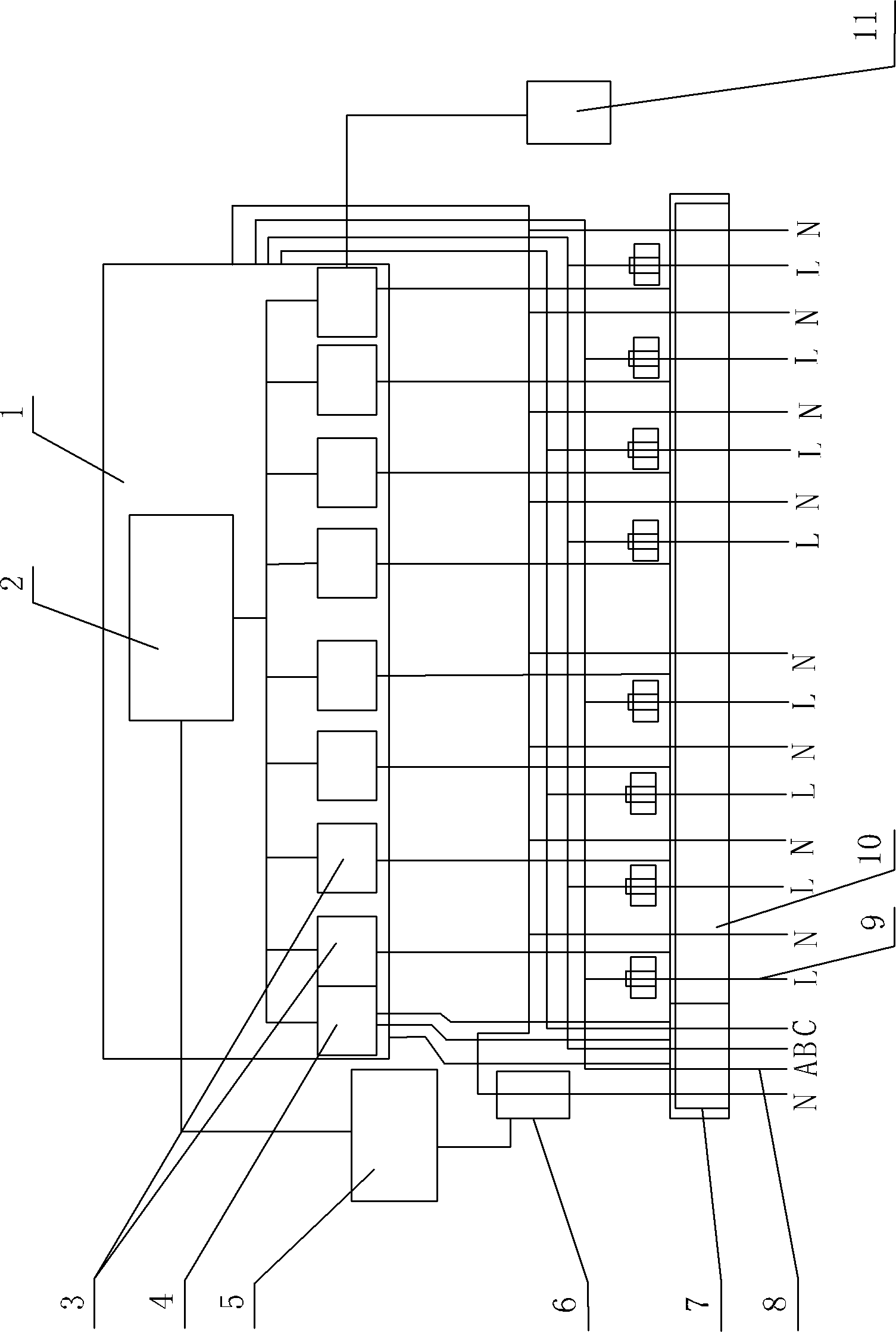 Unit multi-user intelligent electric energy meter box