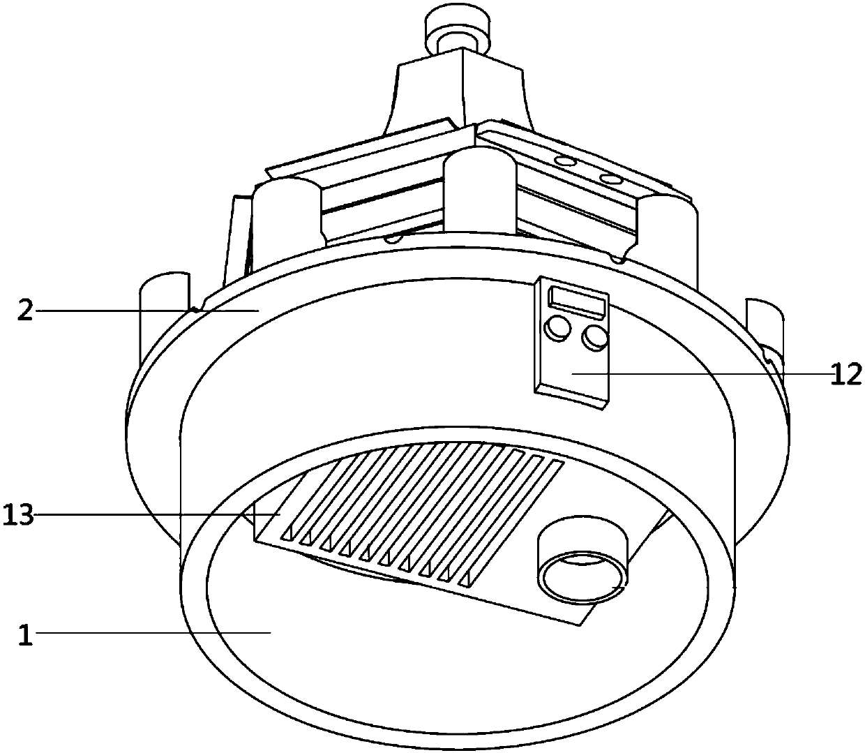 Condensing energy-saving fresh fruit drying device for outdoor use