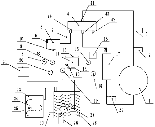 Pure electric vehicle battery constant temperature and air conditioning system