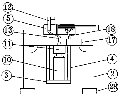 Tea table capable of saving space and facilitating tea brewing