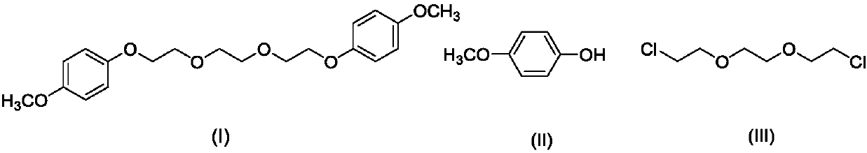 Synthesis method of 1,2-di(2-(4-dimethoxyphenoxy) ethoxy) ethane