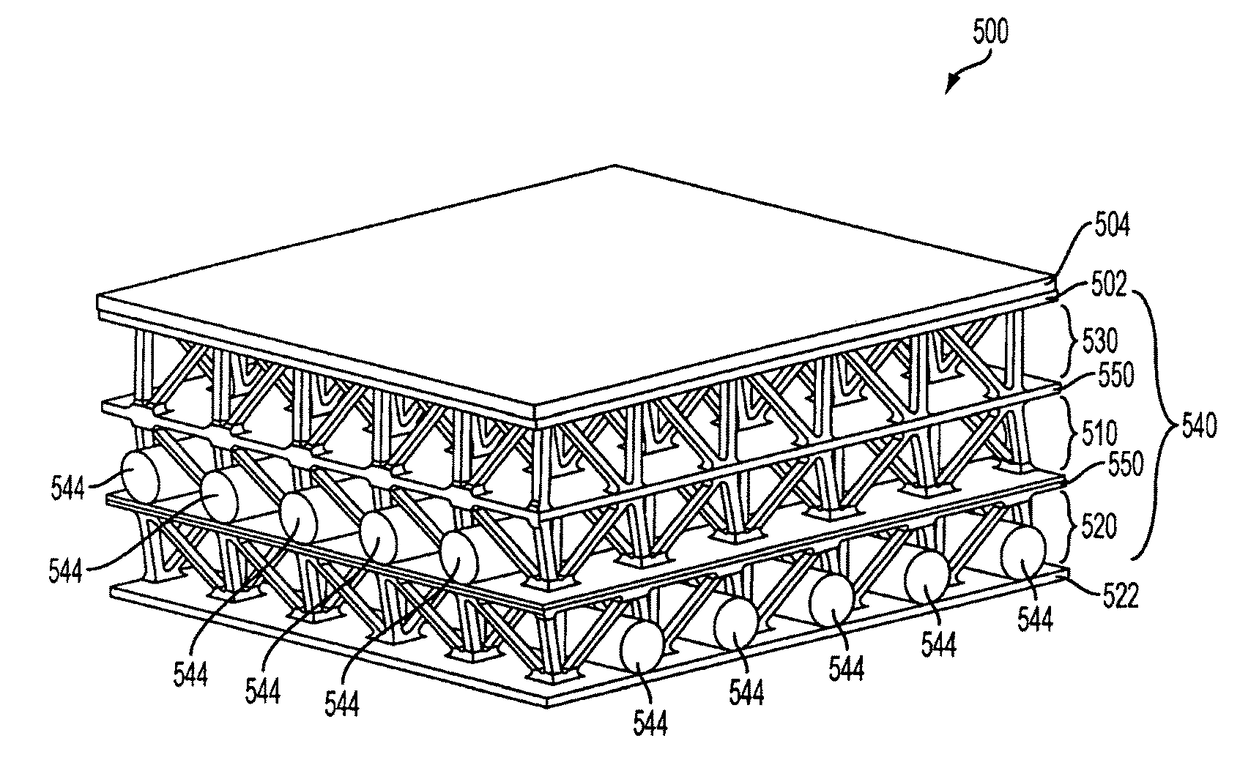 Hybrid periodic cellular material structures, systems, and methods for blast and ballistic protection